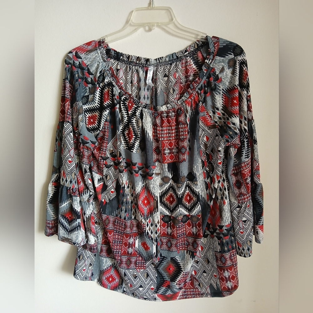 Dear Scarlett Blouse Size M Bell Sleeves Oversized